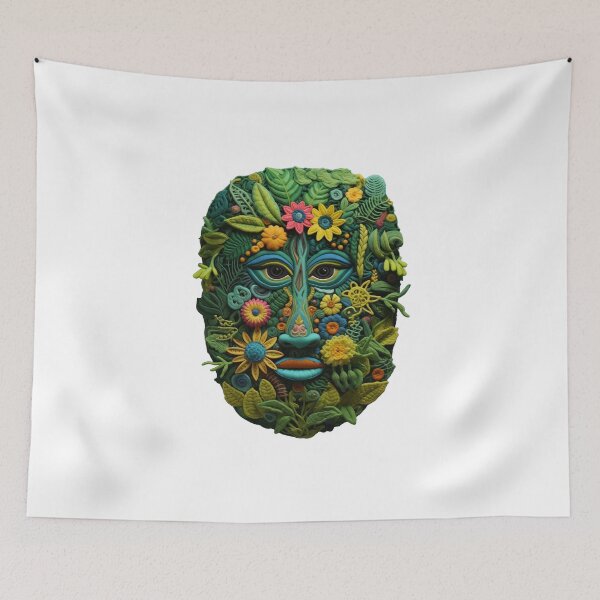 Item preview, Custom Knitted Amazon Rainforest Autumn Wisdom Guardian | Embroidered Aesthetic designed and sold by PaddyMcKhan.