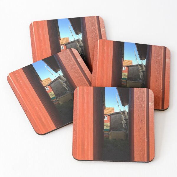 Item preview, View between the huts designed and sold by Dweedy.