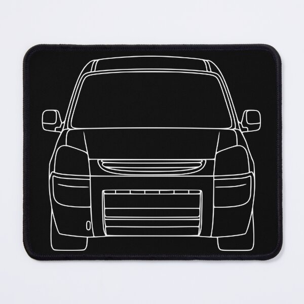 Item preview, Peugeot Partner Citroen Berlingo 2003-2009 white lined art designed and sold by EdimDesign.