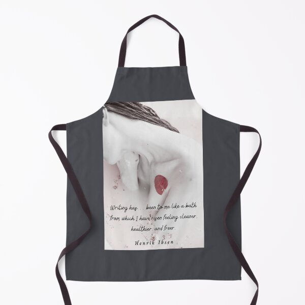 Item preview, Henrik Ibsen quote: Writing has… been to me like a bath from which I have risen feeling cleaner, healthier, and freer. designed and sold by artbleed.