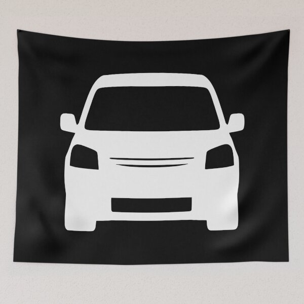Item preview, Peugeot Partner Citroen Berlingo 2003-2009 white silhouette designed and sold by EdimDesign.