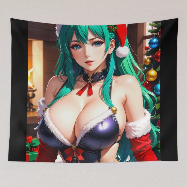 Item preview, Anime Christmas Wonderland Winter Kawaii with Senpai's Sexy Ecchi designed and sold by AnimeMangaGirls.