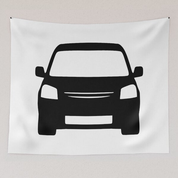 Item preview, Peugeot Partner Citroen Berlingo 2003-2009 black silhouette designed and sold by EdimDesign.