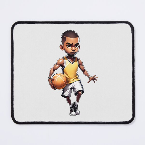 Item preview, Cute Basketball Team Black Man Player NBA playoff fan Yellow and White Tshirt designed and sold by artesis.