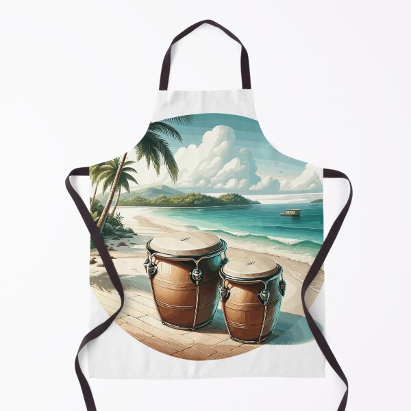 Item preview, Bongos en la playa tropical designed and sold by LongIslandDesgn.