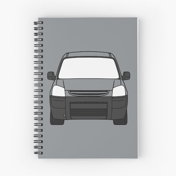 Item preview, Peugeot Partner Citroen Berlingo 2003-2009 black lined art with colored parts designed and sold by EdimDesign.