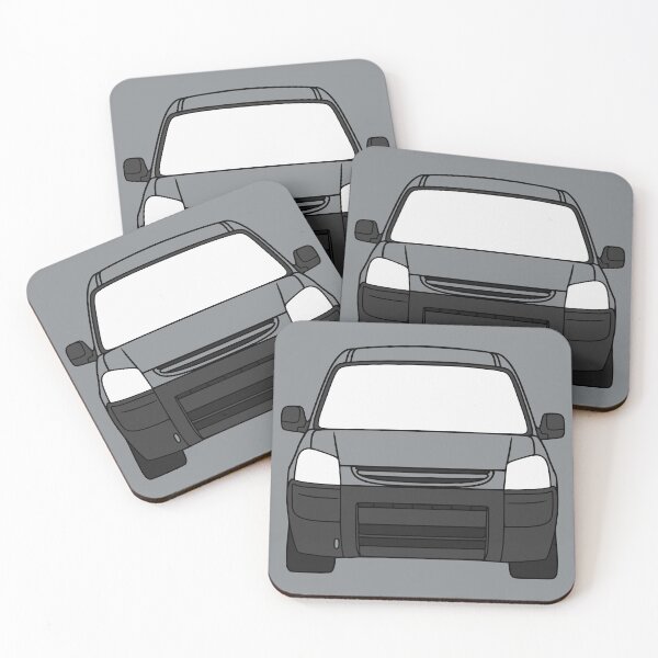 Item preview, Peugeot Partner Citroen Berlingo 2003-2009 black lined art with colored parts designed and sold by EdimDesign.