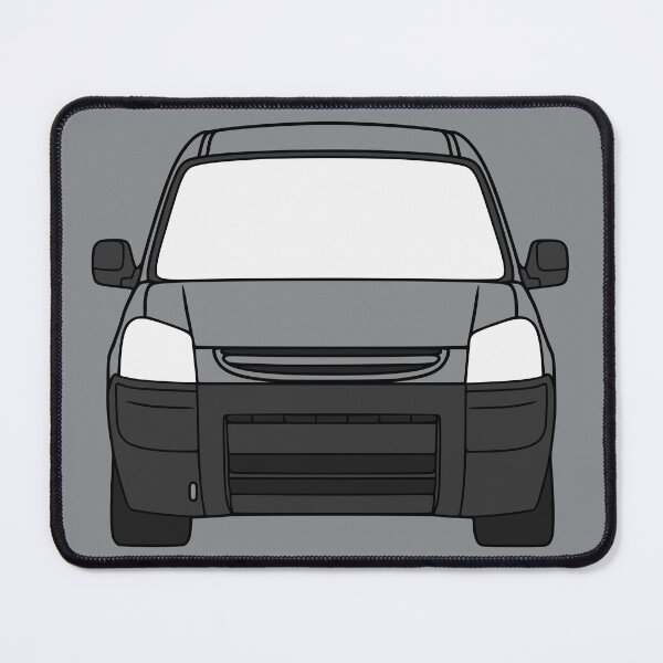 Item preview, Peugeot Partner Citroen Berlingo 2003-2009 black lined art with colored parts designed and sold by EdimDesign.