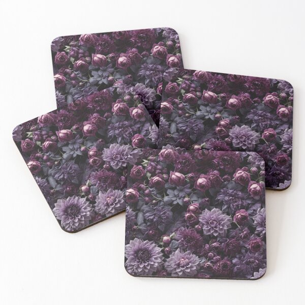 Item preview, Dark Purple Multiple Floral Seamless Pattern designed and sold by PaxtonProjects.
