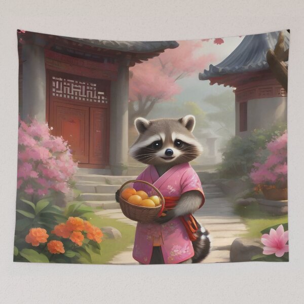 Item preview, Raccoon in China designed and sold by pixelartestudio.