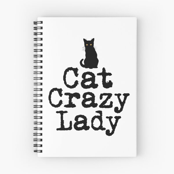 Item preview, Cat Crazy Lady with Black Cat Silhouette designed and sold by Carleah Unique.