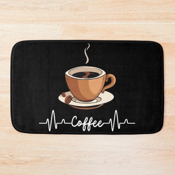 Item preview, support for coffee lovers, Coffee Heartbeat designed and sold by NaaEchDesign ⭐⭐⭐⭐⭐.