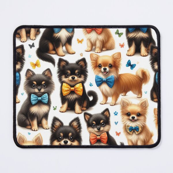 Item preview, Chihuahuas in Bowties Pattern designed and sold by DoggoTankDesign.