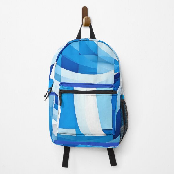 Item preview, Blue white curved pattern designed and sold by Dadziosz.