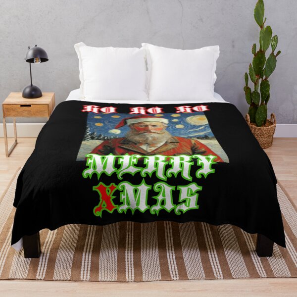 Item preview, Ho ho ho merry xmas Santa Claus handsome in van Gogh style  funny gifts designed and sold by thankful-loco.