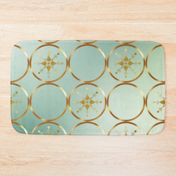 Item preview, golden geometric flower pattern designed and sold by Taloory.