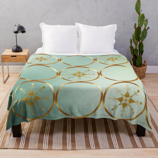 Item preview, golden geometric flower pattern designed and sold by Taloory.