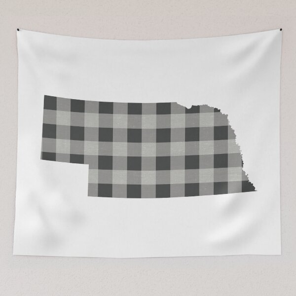 Item preview, Nebraska Plaid in Gray designed and sold by Maren Misner.