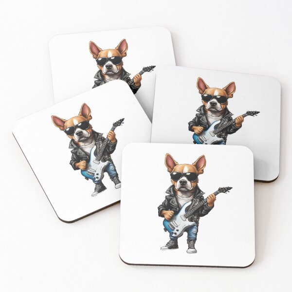 Item preview, GARAGE ROCK DOG – rock dog - hard rock dog – guitarist dog designed and sold by Musicians-world.