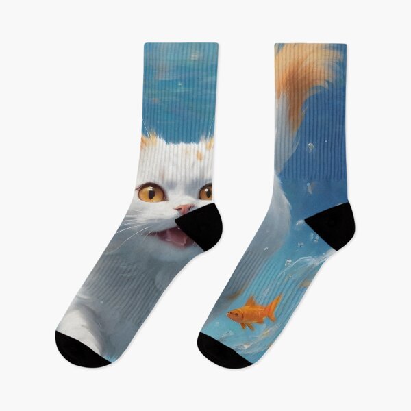 Item preview, Cat in the water designed and sold by pixelartestudio.