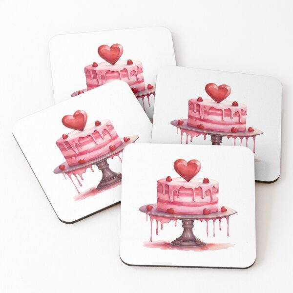 Item preview, Valentine's Day Sweet Cake Red Heart designed and sold by My-Magic-World.