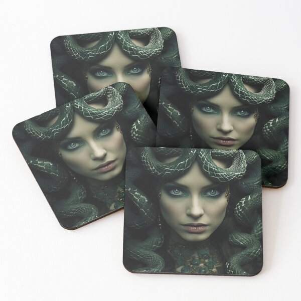 Item preview, Dark Green Medusa designed and sold by OccultDreams.