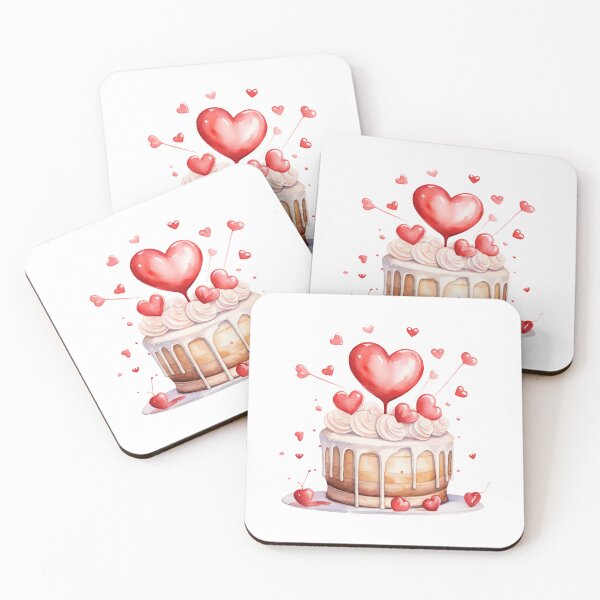 Item preview, Valentine's Day Sweet Cake Red Heart designed and sold by My-Magic-World.