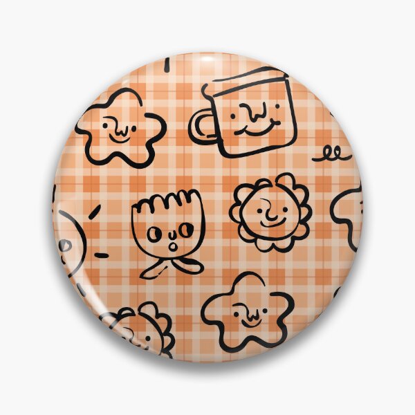 Item preview, Adorable Plaid Pattern with Playful Faces: A Charming Design for Every Occasion designed and sold by OrangeMG.
