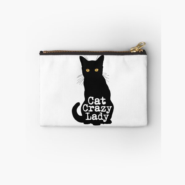 Item preview, Cat Crazy Lady in Black Cat Silhouette designed and sold by Carleah Unique.