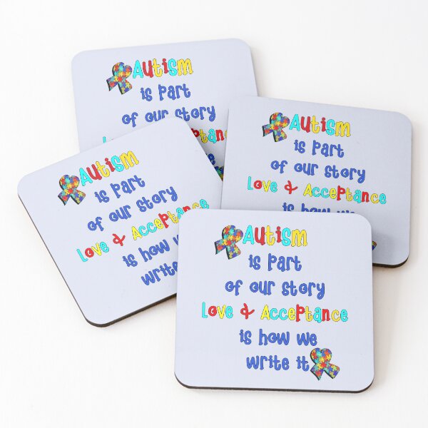 Item preview, Autism Support and Acceptance Inspirational Quote designed and sold by Cute & Sassy Custom Gifting Boutiques.