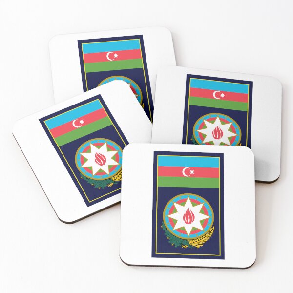 Item preview, Azerbaijan Flag and Coat of arms designed and sold by adamst555.