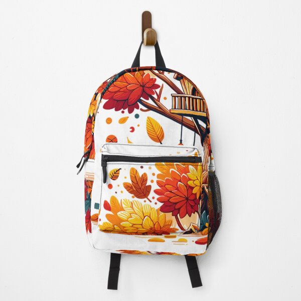 Item preview, Playful tree house surrounded by autumn leaves designed and sold by LongIslandDesgn.