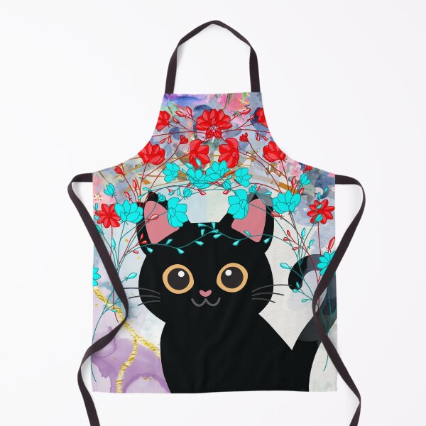 Item preview, Cat Floral Cover designed and sold by prinnt.