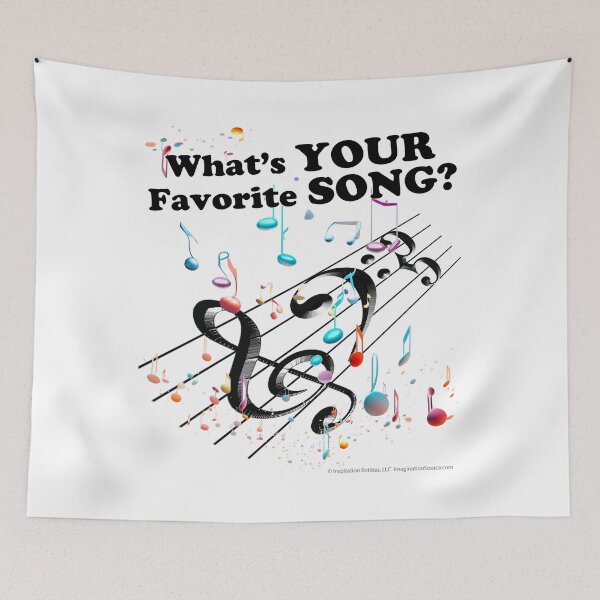 Item preview, What's Your Favorite Song? - For Light Backgrounds designed and sold by The Imagination Source™.