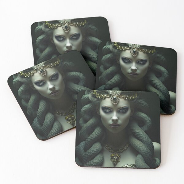 Item preview, Pale Green Medusa designed and sold by OccultDreams.