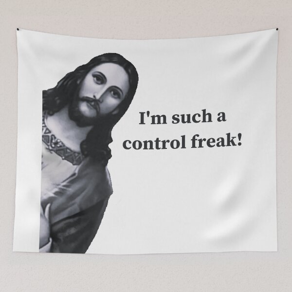 Item preview, Jesus ' I'm Such A Control Freak' Meme designed and sold by TeesFashion.