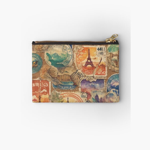 Item preview, Wanderlust Chronicles: Vintage-Style Travel Stamps designed and sold by GracePaigePlaza.