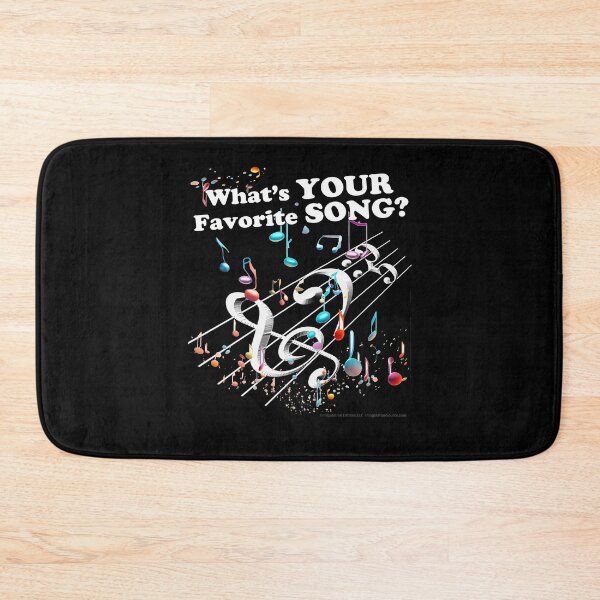 Item preview, What's Your Favorite Song? For DARK Backgrounds designed and sold by The Imagination Source™.