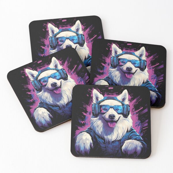 Item preview, Retro Samoyed Gamer for Dog Dad designed and sold by Julia Smorochynska.