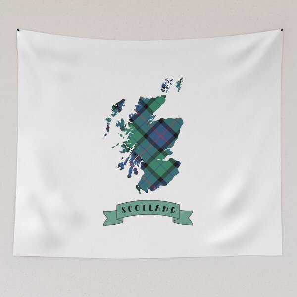 Item preview, Tartan Map of Scotland designed and sold by S-and-W-4ever.