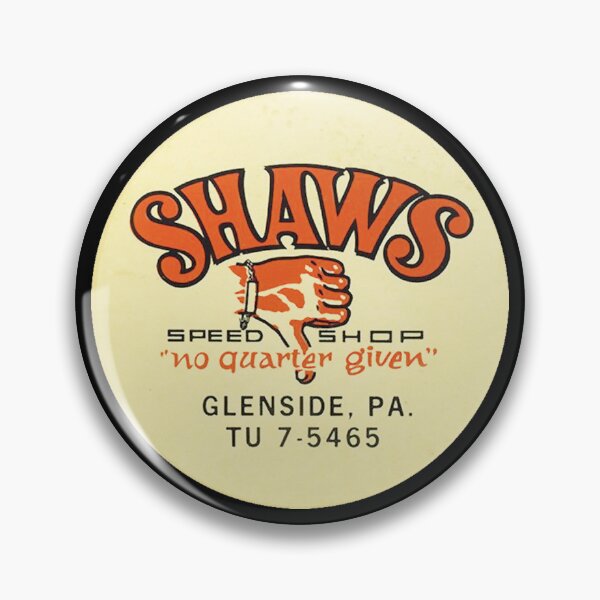 Item preview, Shaws Speed Shop 'no quarter given' Nero thumb - vintage Hot rod, Race & Street car designed and sold by retropetrol.