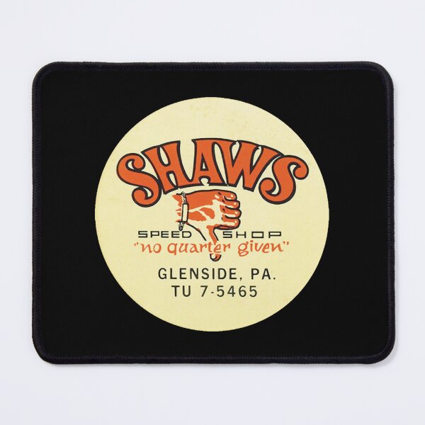 Item preview, Shaws Speed Shop 'no quarter given' Nero thumb - vintage Hot rod, Race & Street car designed and sold by retropetrol.