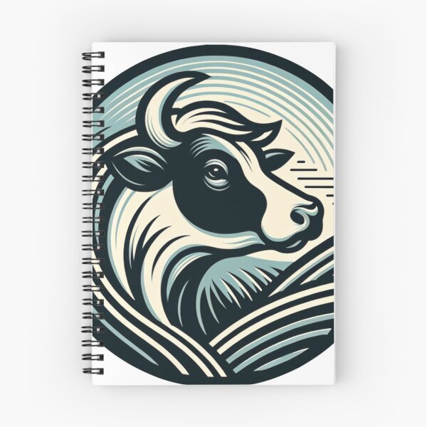 Item preview, Midnight Breeze Cow Illustration designed and sold by AnCollection.
