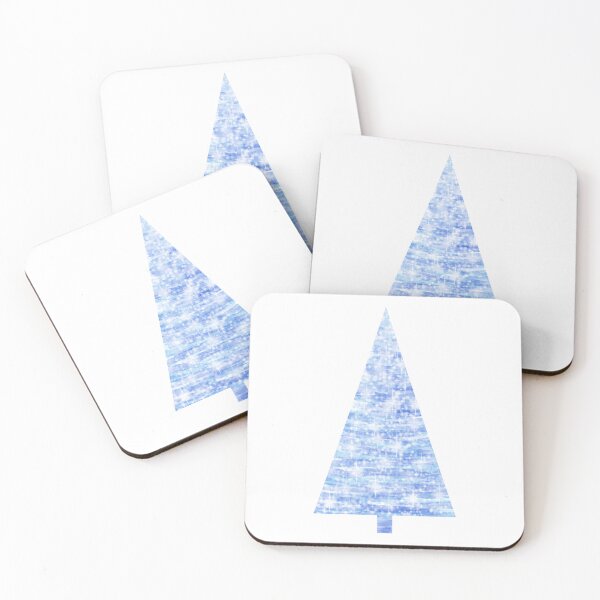 Item preview, Watercolor Christmas Tree, light, delicate blue. designed and sold by My-fake-places.