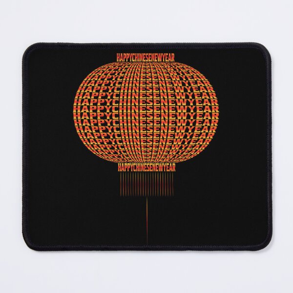 Item preview, Yellow Red Happy Chinese New Year Lantern text designed and sold by hockeng.