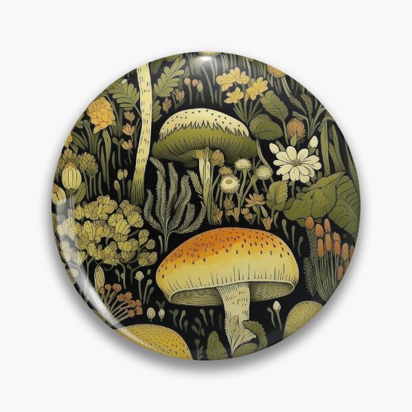 Item preview, Prados de hongos Tela decorativa designed and sold by Fizzycat.