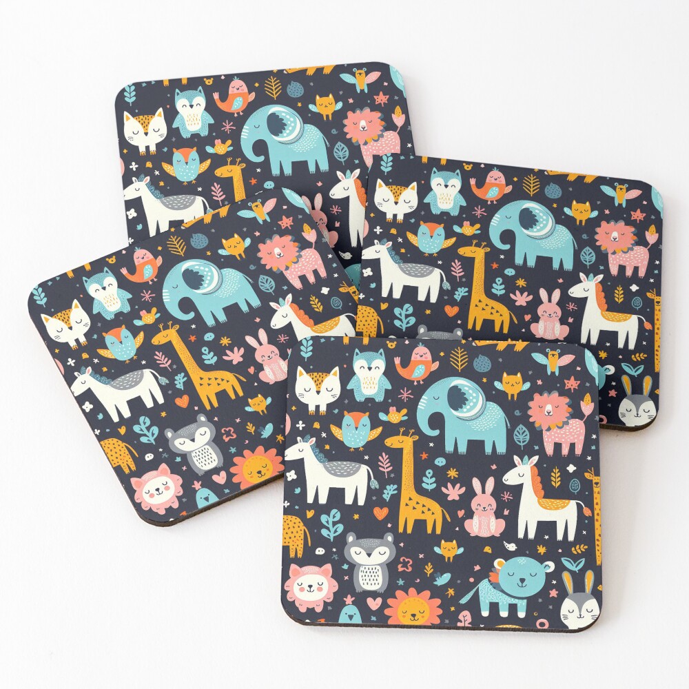 Item preview, Coasters (Set of 4) designed and sold by DoggoTankDesign.