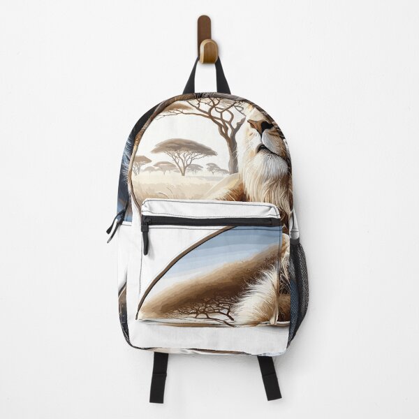 Item preview, Hyperrealistic lion in the savannah designed and sold by LongIslandDesgn.