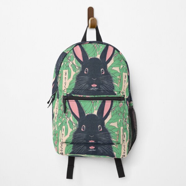 Item preview, Cutesy Little Black Vintage Rabbit Loves Plants Wild Bunny Mom designed and sold by wigobun.