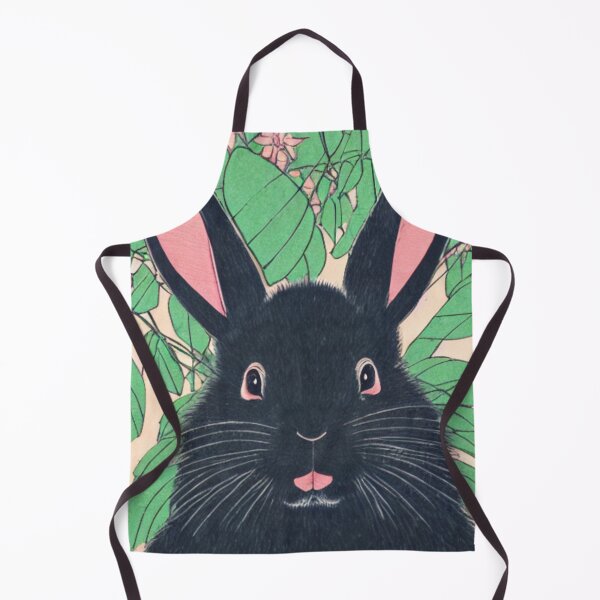 Item preview, Cutesy Little Black Vintage Rabbit Loves Plants Wild Bunny Mom designed and sold by wigobun.